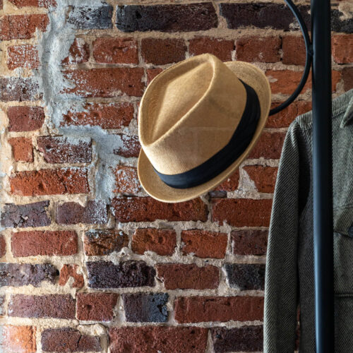 Brick wall with Hat